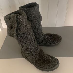 UGG  Gray  Sweater Boots
